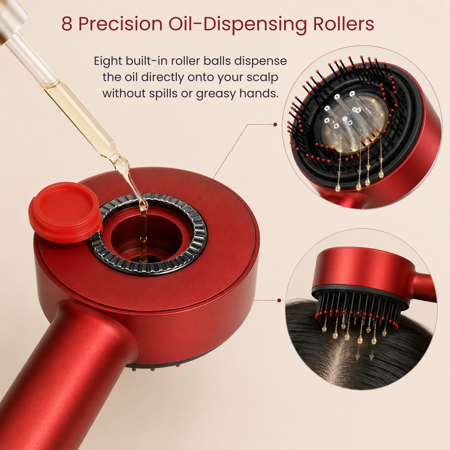 3-in-1 Scalp Massager & Oil Applicator