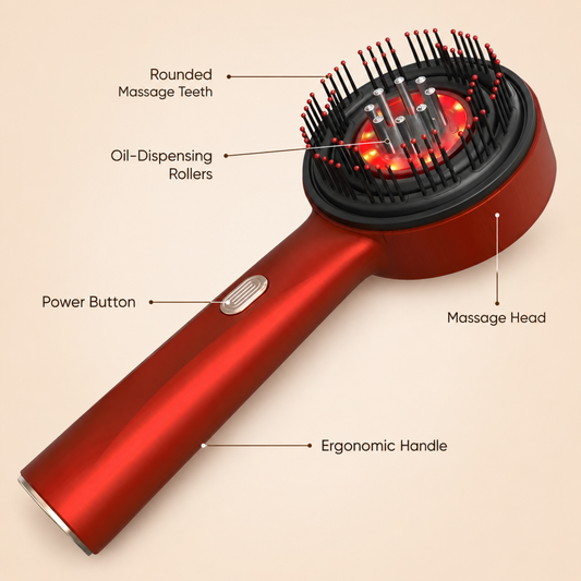 3-in-1 Scalp Massager & Oil Applicator